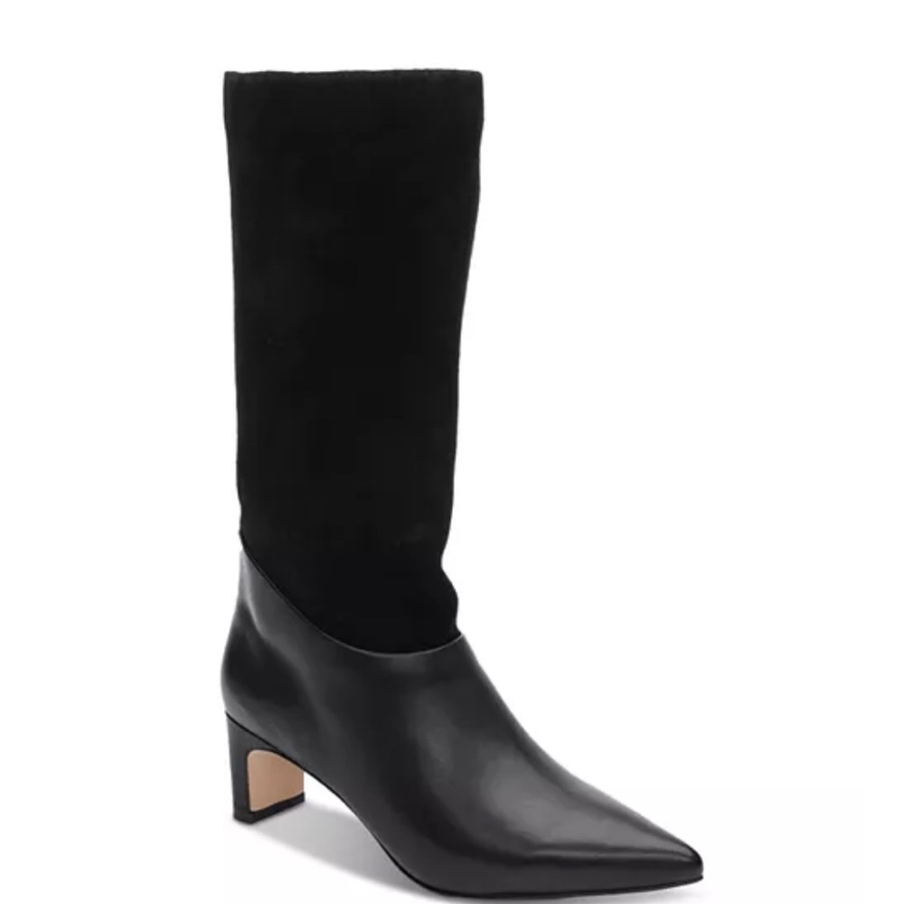 Sanctuary black suede Women's Praise Slouch Boots size 8M NEW IN BOX